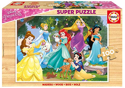 Educa- Princesas Disney Puzzle, 100 Piezas, Multicolor (17628)