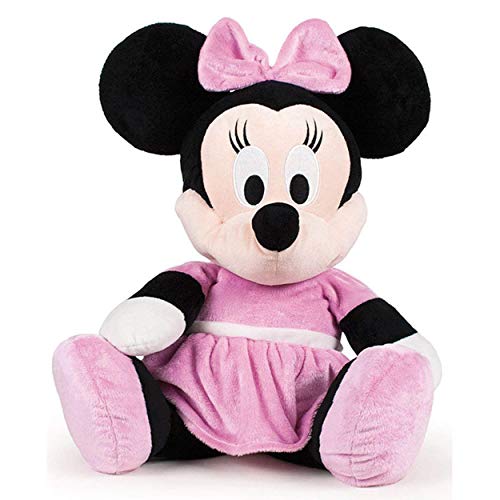 Famosa Softies - Peluche Minnie Flopsie Vestido Rosa Clasico 50cm Calidad Super Soft (760010784)
