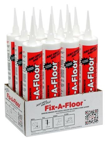 Fix-A-Floor - Pegamento extra fuerte para reparación de baldosas sueltas y huecas (12 unidades)