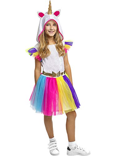 Funidelia | Disfraz de Unicornio para niña Talla 7-9 años ▶ Originales & Divertidos - Multicolor