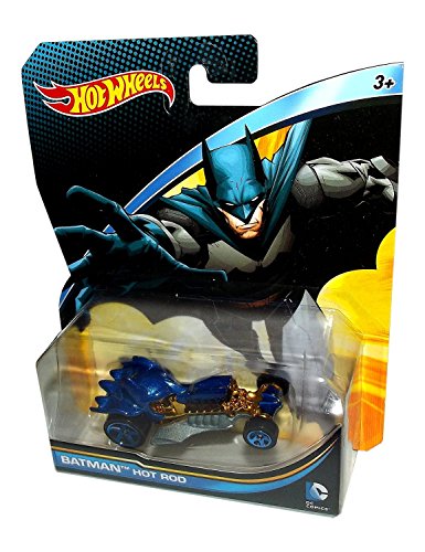 Hot Wheels, 2015 DC Comics Character Car, Batman Hot Rod Die-Cast Vehicle, 1:64 Scale by Mattel