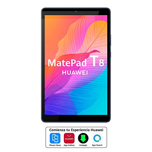 HUAWEI MatePad T8 - Tablet de 8" HD (Wifi, RAM de 2GB, ROM de 16GB, procesador Octa-core, Diseñada para sus hijos, Sistema Operativo EMUI 10.0.1, Huawei Mobile Services) Color Gris