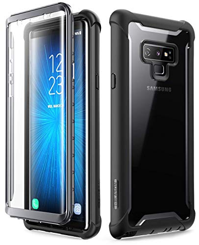 i-Blason Funda Samsung Galaxy Note 9 [Serie Ares] Transparente Case 360 Grados Carcasa con Protector de Pantalla para Samsung Galaxy Note 9 2018 (Negro)