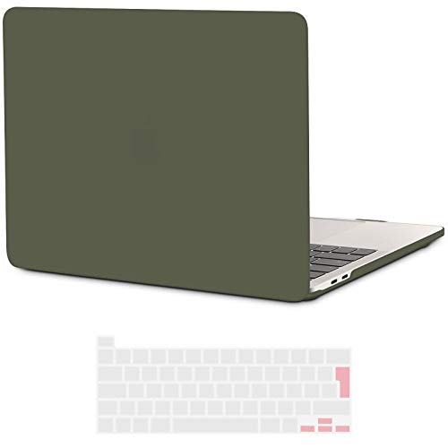 iNeseon Funda MacBook Pro 16 Pulgadas, Delgado Carcasa Dura Plástico Case para 2019 2020 MacBook Pro 16 con Touch Bar Model A2141, Verde Oscuro