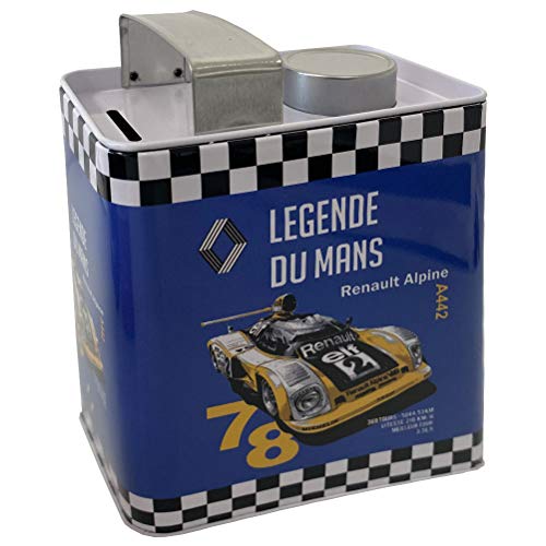 I&S - Hucha de bidón de aceite Legende du Mans – Renault Alpine (12,2 x 7,8 x 17,1 cm)