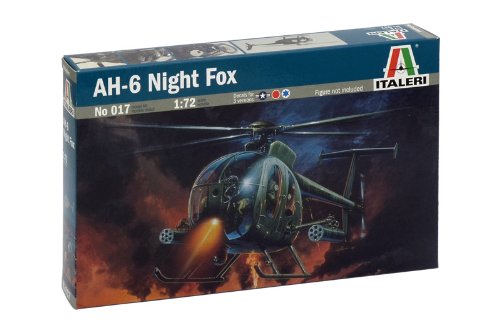 Italeri Kit 1:72 Modelo de helicóptero AH - 6 Noche Fox 0017S