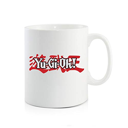 KDPGOFMB Yu-Gi-Oh Regalo de cumpleaños de la Taza Impresión Taza de Porcelana de té del café Hombres Mujeres (Color : White07, Size : 9.5 X 8cm)