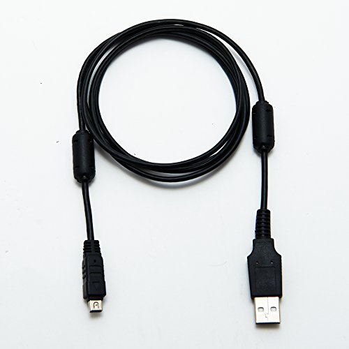 Keple Olympus CB-USB5 / CB-USB6 Cable USB Lead Transferencia de imágenes/Cargador de batería Compatible con Olympus E-410 | 1m