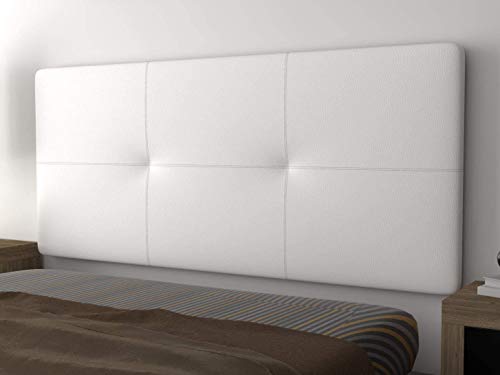 LA WEB DEL COLCHON - Cabecero tapizado Andrea para Cama de 135 (145 x 70 cms) Blanco