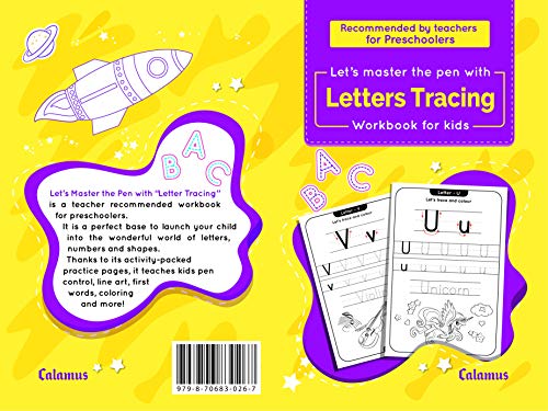 LETTER_TRACING_WORKBOOK: Let’s master the pen with Letters Tracing Workbook for kids (English Edition)