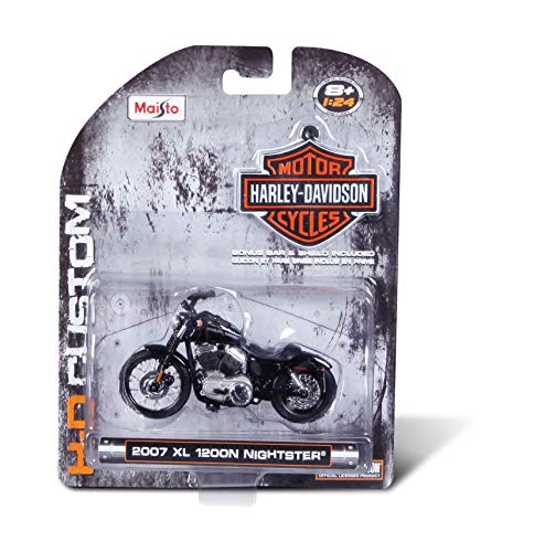 Maisto Harley Davidson, 1:24 / Tarjeta de Motocicleta en Blister