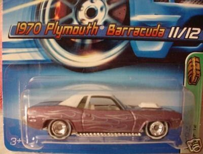 Mattel Hot Wheels 2005 Treasure Hunt 1:64 Scale Brown Plymouth Barracuda 11/12 Die Cast Car #131 by Mattel