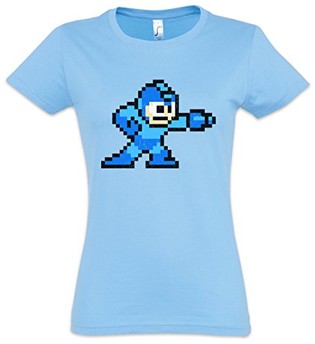 Mega Boy “J” Mujer Girlie Women T-Shirt – Man Game 16 bit Retro Video Game Console Gamepad Joypad NES 80s Sprite Pixel Tamaños S – 3XL