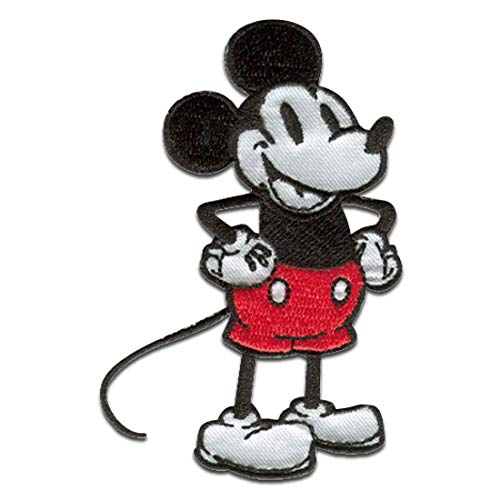 Mickey Mouse 90 Años 05 noventa Edición especial Disney - Parches termoadhesivos bordados aplique para ropa, tamaño: 5,2 x 8 cm