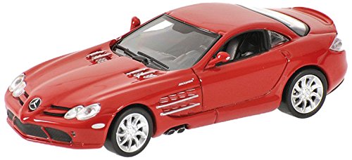 Minichamps 640037120 - Coche de colección Mercedes-Benz SLR Mclaren Coupe'03, rojo - escala 1/64