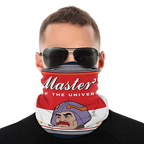 MJKII Pañuelo Pasamontañas Bandana He Man Masters of Universe Man at Arms Flavoured Soup Variety Head Scarf Face Magic Headwear Neck Gaiter Face Bandana Scarf