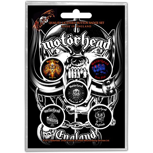 Motörhead – Juego de 5 chapas, diseño con logotipo