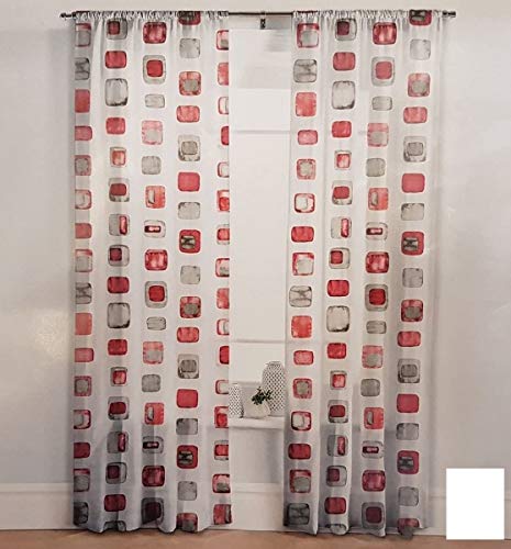Muro - Cortinas de salón o cocina - Tela para cortinas de venta por metro - Altura del tejido 315 cm