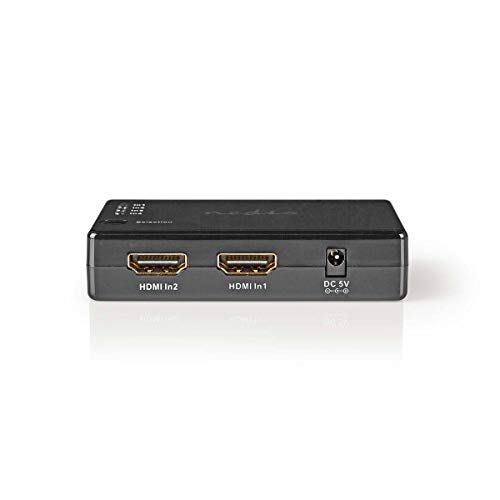NEDIS Conmutador HDMI ™ Conmutador HDMI ™ | 4-Port | 4 entradas HDMI ™ | 1x Salida HDMI ™ | 1080p | 2.25 Gbps | Metal | Negro Negro