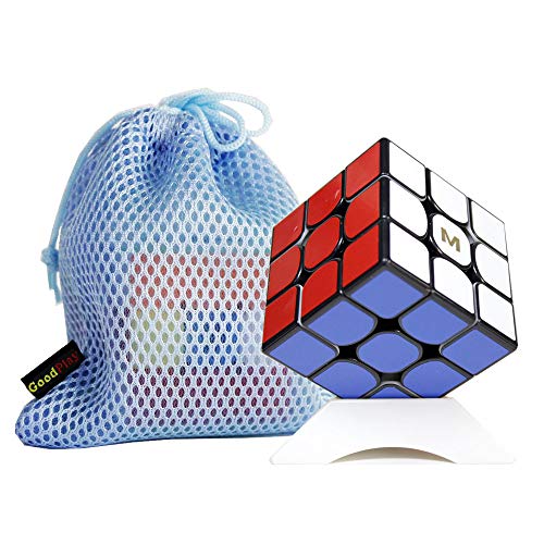 OJIN Yongjun YJ MGC3 Elite M 3x3 Cube YJ MGC3 3 Capas 3x3x3 Cube Smooth Puzzle Yongjun MGC M con un trípode de Cubo y una Bolsa de Cubo (Negro)