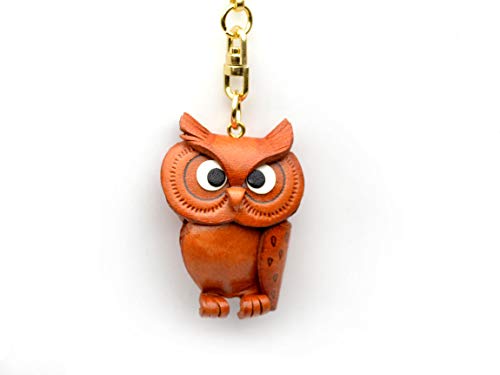 Owl Leather Owl Goods KH Keychain VANCA CRAFT-Collectible keyring Made in Japan