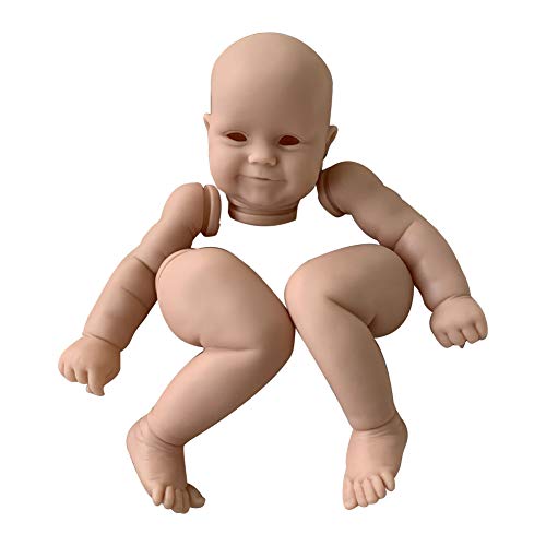 Pohove - Kit de muñecas para bebés de 24 pulgadas, suministros para hacer muñecas, ensamblaje completo de las extremidades incluyen cabeza, extremidades, cuerpo de tela y ojos.