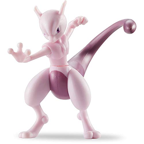 Pokémon - Figura de Batalla Pokémon Mewtwo, 11,43 cm, Multicolor, Modelo 95134