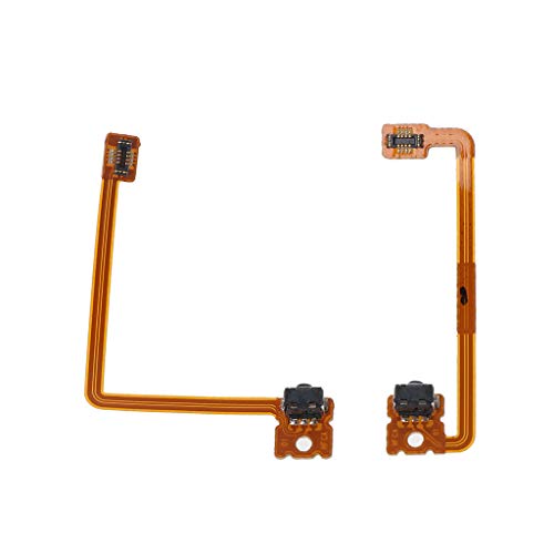 Qintaiourty 2Pcs / Set Reemplazar reparación L / R Shoulder Trigger Button Flex Cable para Nintendo 3DS XL LL R L Switch
