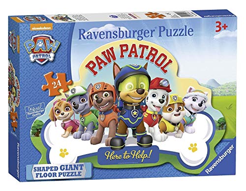 Ravensburger- Paw Patrol Puzzle Gigante en Forma de Rompecabezas (5536)