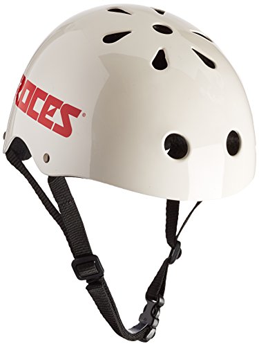 Roces CE Aggressive Helmet Casco para los Patinadores, Unisex, Blanco, L 58-60