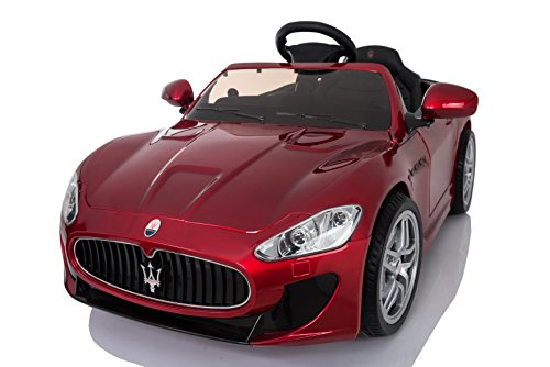 RunRunToys eléctrico Coche Maserati de 12V Licenciado con Tracción Trasera y Control Remoto, Color Rojo (Herrajes Multimec 4011)