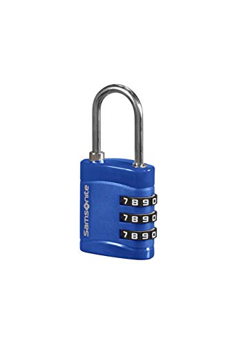 SAMSONITE Global Travel Accessories - Three Dial Light Combi Candado para Equipaje 7 Centimeters 1 Azul (Midnight Blue)