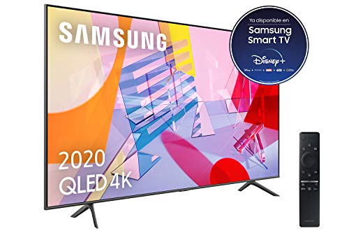 Samsung QLED 4K 2020 55Q60T - Smart TV de 55" con Resolución 4K UHD, con Alexa Integrada, Inteligencia Artificial 4K Wide Viewing Angle, Sonido Inteligente, One Remote Control