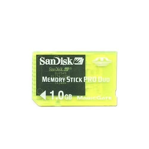 SanDisk 1,0 GB Memory Stick Pro Duo Tarjeta de felicitación (Transparente Verde)