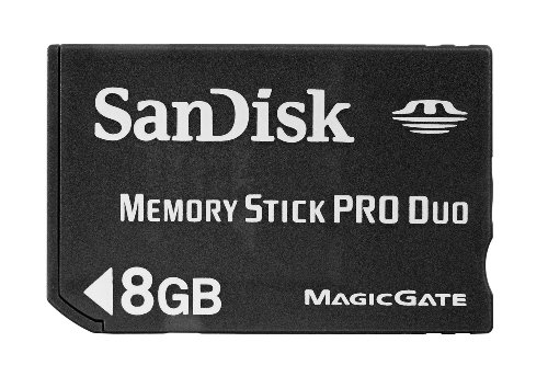 Sandisk Memory Stick Pro Duo 8GB 8GB MS Memoria Flash - Tarjeta de Memoria (MS)