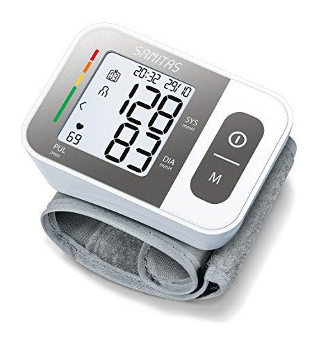 Sanitas SBC 15 Tensiómetro de muñeca, vollautomatische de presión arterial y pulso, función de advertencia cuando la arritmias.