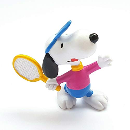 Schleich Peanuts 22224 - Figuras de Snoopy Playing Tennis