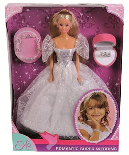 Simba Steffi Love 105738979 Romantic Superwedding - Muñeca con vestido de novia y accesorios [importado de Alemania] , color/modelo surtido