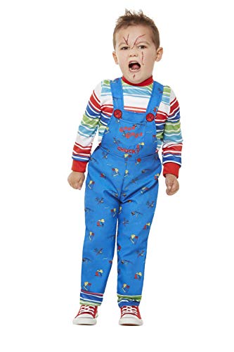 Smiffys 82005T - Disfraz de Chucky con licencia oficial, color azul