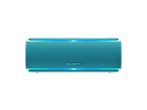 Sony SRSXB21L - Altavoz portátil Bluetooth (Extra bass, modo sonido live, party booster, luces de fiesta llamativas), color azul
