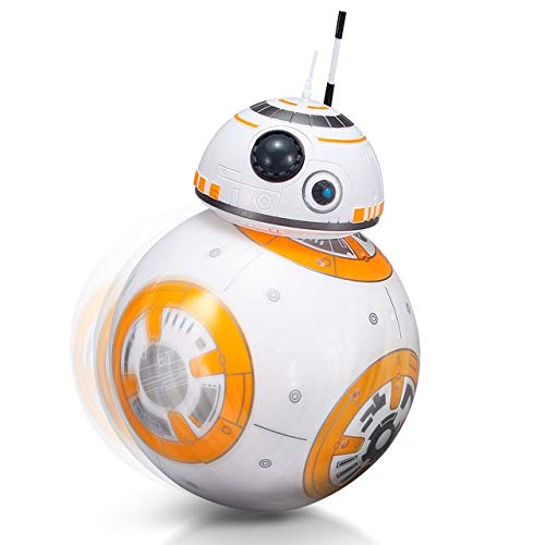 Star Wars RC BB8 de actualización inteligente 2.4G pequeña bola a distancia la figura de acción de control del robot BB8 Kid regalos de juguetes con sonido regalo modelo, color: Sin la caja original