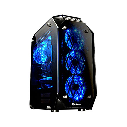 Talius Caja ATX Gaming Kraken Tornado 4 Paneles de Cristal Templado - USB 3.0-2X USB 2.0 - Sin Fuente - Negra