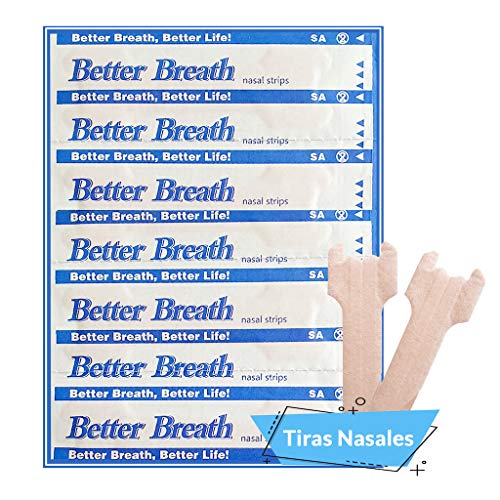 Tiras Nasales Antironquidos Nariz- 50 Tiritas Breathe Right - Remedios para no roncar - Respirador Contra Ronquidos y Mejora Calidad del Sueño - Nasal Strips Deportivas