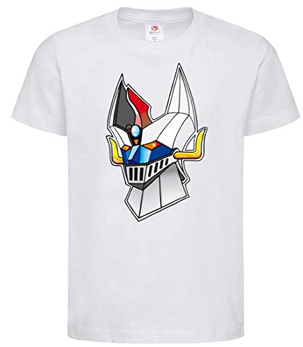 VE Mazinga - Camiseta Mazinger de dibujos animados 80, camiseta de goldrake Jeeg Robot Grendizer Goldorak blanco L