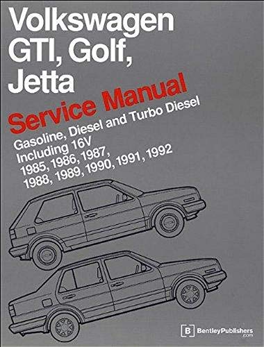 Volkswagen GTI, Golf, Jetta Service Manual 1985-1992: Gasoline, Diesel, and Turbo Diesel, Including 16V