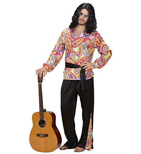 WIDMANN Widman - Disfraz de Hippie años 60s para Hombre, Talla M (76192)