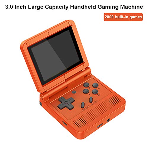 YUYAOSH 3.0 Inch IPS Screen Flip Handheld Game Console with 2000 Built-in Games Retro Game Console