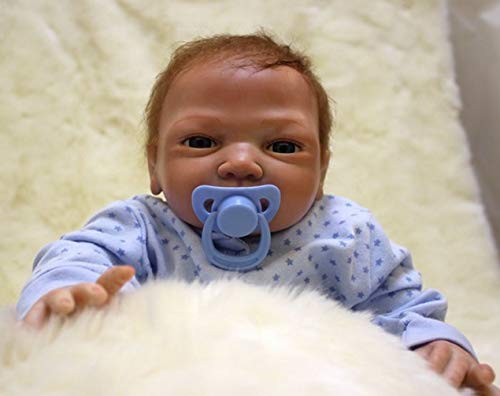 ZIYIUI Muñecas Reborn Bebe Reborn Niño Reales 20 Pulgadas 50 cm Muñeca Reborn Realista Bebé Recién Nacido Hecho a Mano Silicona Suave Vinilo Realidad Ojos Abiertos Niño Juguetes Magnéticos