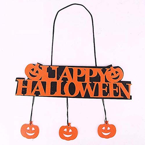 1 Unids/Lote Decoración de Halloween Feliz Halloween Hangtag Hangtag Decoración de la Ventana de Halloween Halloween Pumpkin Hanging Strips, Color, Estilo 1