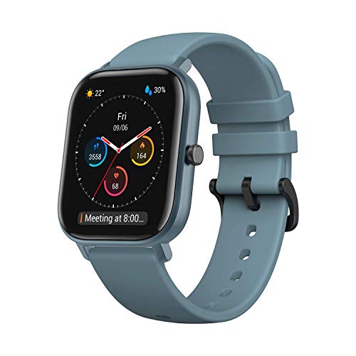 Amazfit GTS Reloj Smartwactch Deportivo | 14 días Batería | GPS+Glonass | Sensor Seguimiento Biológico BioTracker™ PPG | Frecuencia Cardíaca | Natación | Bluetooth 5.0 (iOS & Android) Azul